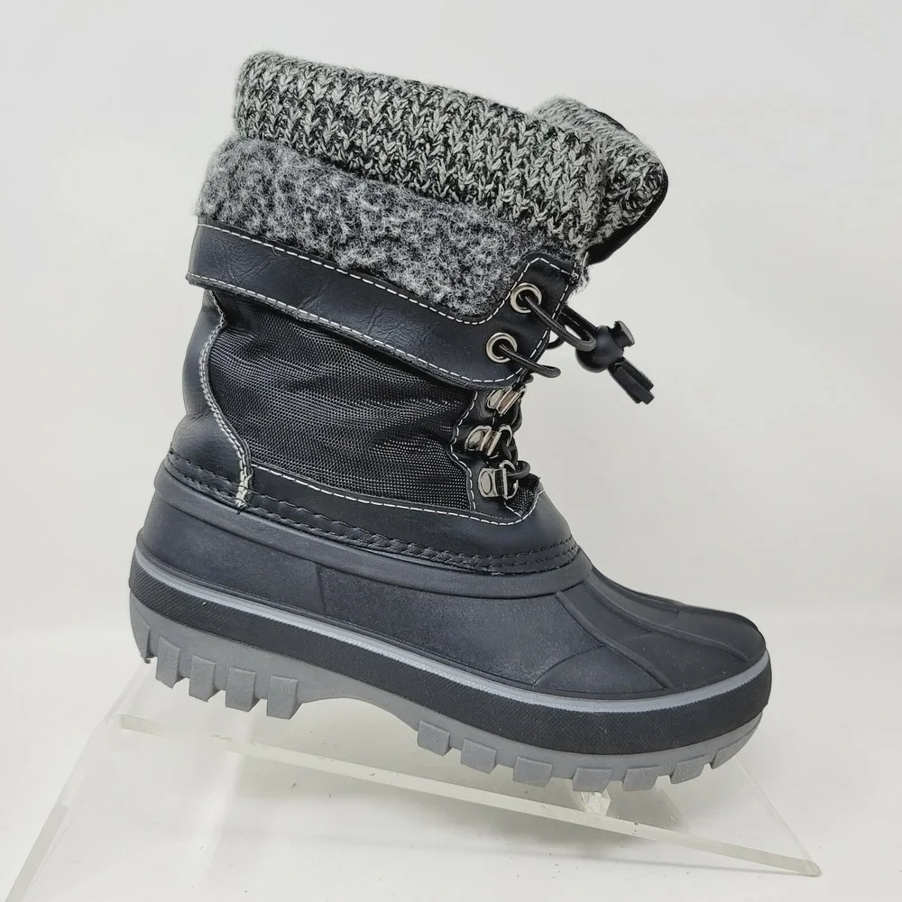 Dream Pairs Girls Boots Sz 13 M Kmonte-1 Winter Black